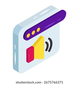 Un icono de diseño isométrico de alto volumen