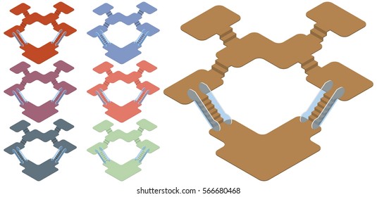 Isometric design infographic concept template vector illustration.