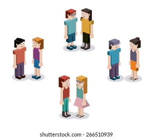 Isometric design over white background, vector illustration