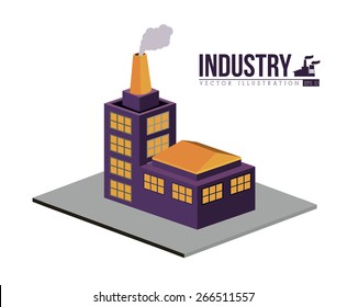 Isometric design over white background, vector illustration