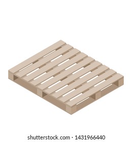 Isometric design of pallet for packaging stacking