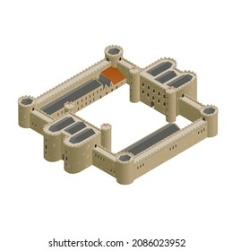 An Isometric Design of a Stronghold