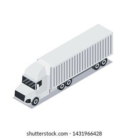 Isometric design of trailer export container