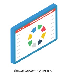 Isometric design of web analytics 