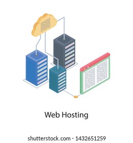 
Isometric design of web hosting 
