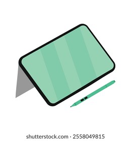 Isometric Devices Vector Illustration - Drawing Tablet