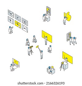 Diagrama isométrico para la distribución de vídeo