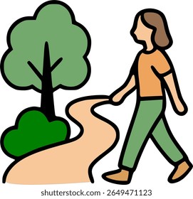 Isometric digital art of forest reforestation showing trees, wildlife, and diverse people planting together, ideal for climate and environmental themes.
