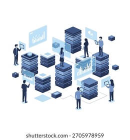 Isometric Digital Reality Interaction Concept