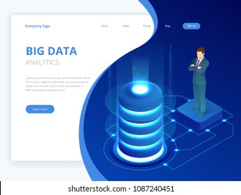 Isometric Digital Technology Web Banner. BIG DATA Machine Learning Algorithms. Analysis and Information. Big Data Access Storage Distribution Information Management and Analysis Isometric Digital Technology Web Banner. BIG DATA Machine Learning Algorithms. Analysis and Information. Big Data Access Storage Distribution Information Management and Analysis