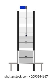 Isometric Dumbwaiter Food Restaurant Lift