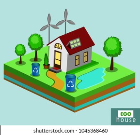 Isometric Eco House