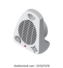 Isometric electric heater Isometric Vector Illustration Created For Mobile, Web, Decor, Print Products, Application on white background