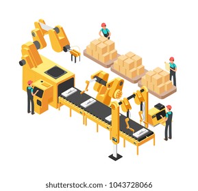 1,920 Isometric Assembly Line Images, Stock Photos & Vectors | Shutterstock