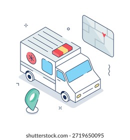 Interfaz isométrica de seguimiento de ambulancias de emergencia para el monitoreo de rescate y el enrutamiento hospitalario
