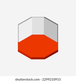 Isometric empty room on a background