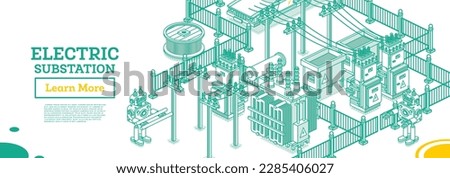 Similar – Image, Stock Photo transformer station