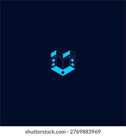 An isometric engine block niche for the automotive industry. This geometric 3D style is perfect for mechanical engineering identities, performance parts branding, and professional garage equipment use across global markets