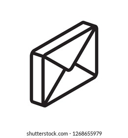 isometric envelope icon 