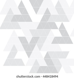 Isometric figures on a white background. Bright shades of gray. Geometric pattern.