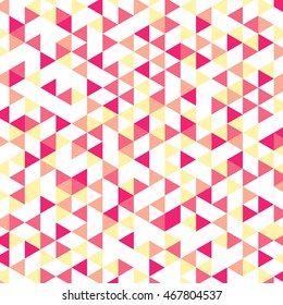 Isometric figures on a white background. Bright triangles.