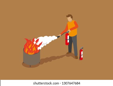 Isometric Fire Extinguiser Training