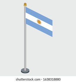 Isometric Flag of the Argentine Republic