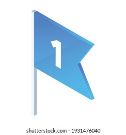 Icono de marca isométrica para proyectos de diseño gráfico