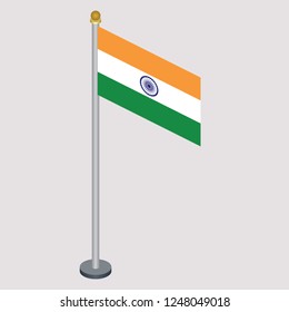 Isometric Flag of India