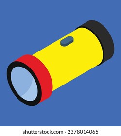 ilustración de diseño de linterna isométrica