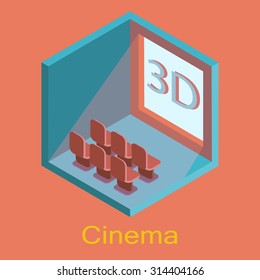 Isometric Flat Cinema