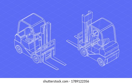 3d Forklift Images, Stock Photos & Vectors | Shutterstock