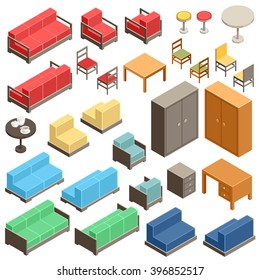 Isometric Furniture Set