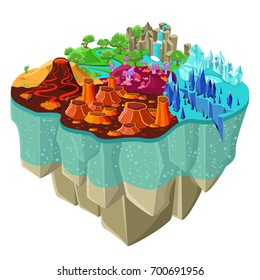 Isometric Game Landscape Concept