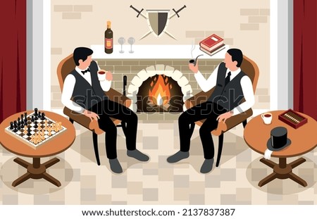 Elegant tea time layout with snacks and tea set