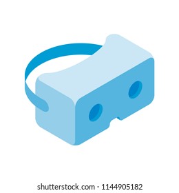 Isometric glasses of virtual reality on a white background. Flat vector illustration EPS10.