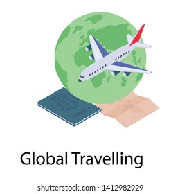 
Isometric global traveling vector design 
