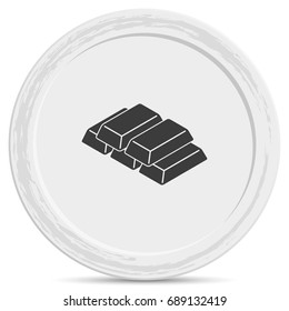 Isometric golden bricks. 