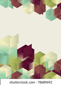 Isometric Gradient Cube Page Design