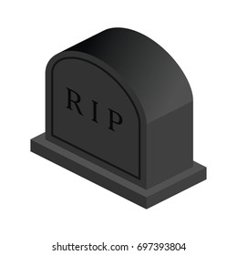 Isometric Grave Stone