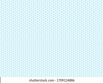 Isometric grid. Pattern background vector illustration