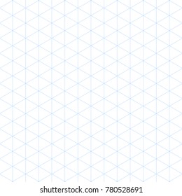 Isometric Grid Template for Your Design. Vector Illustration.