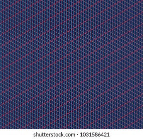 Isometric grid. Vector seamless pattern, contemporary texture. Professional instrument for design, technical drawing, isometry, illustration used by engineers, designers, architectures, in education.