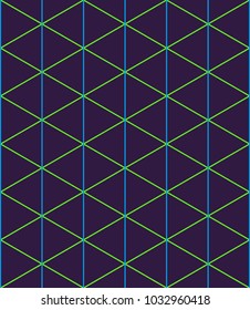 Isometric grid. Vector seamless pattern, contemporary texture. Professional instrument for design, technical drawing, isometry, illustration used by engineers, designers, architectures, in education.