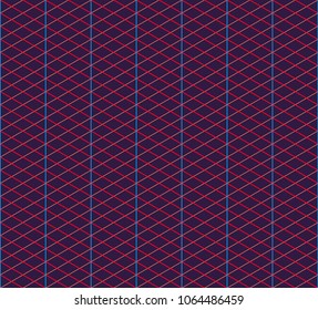 Isometric grid. Vector seamless pattern, contemporary texture. Professional instrument for design, technical drawing, isometry, illustration used by engineers, designers, architectures, in education.