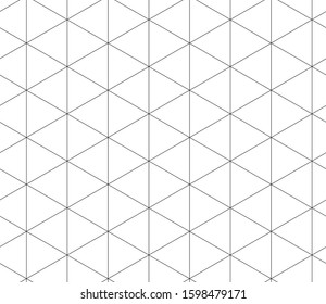 Geometrisches, geometrisches Muster für die Hilfslinien des Isometrischen Führers, Graph Paper