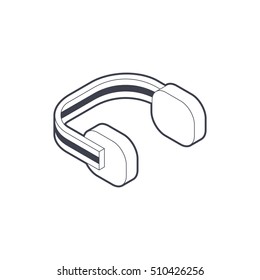 isometric headset icon