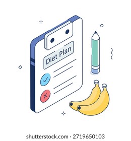 Interface de saúde isométrica para planejamento de dieta personalizada e gestão nutricional.