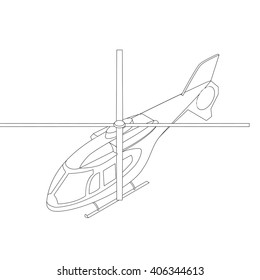 Isometric Helicopter Icon