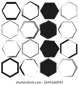 Isometric hexagon layout. Geometric grid pattern. 3D shape structure. Vector modern form.